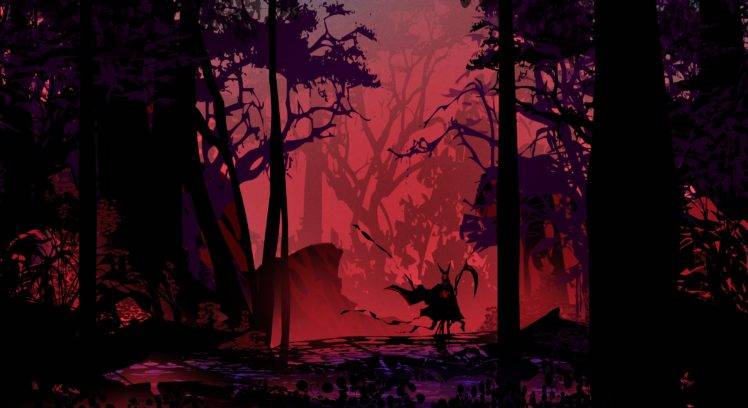 red, Forest, Reaper HD Wallpaper Desktop Background