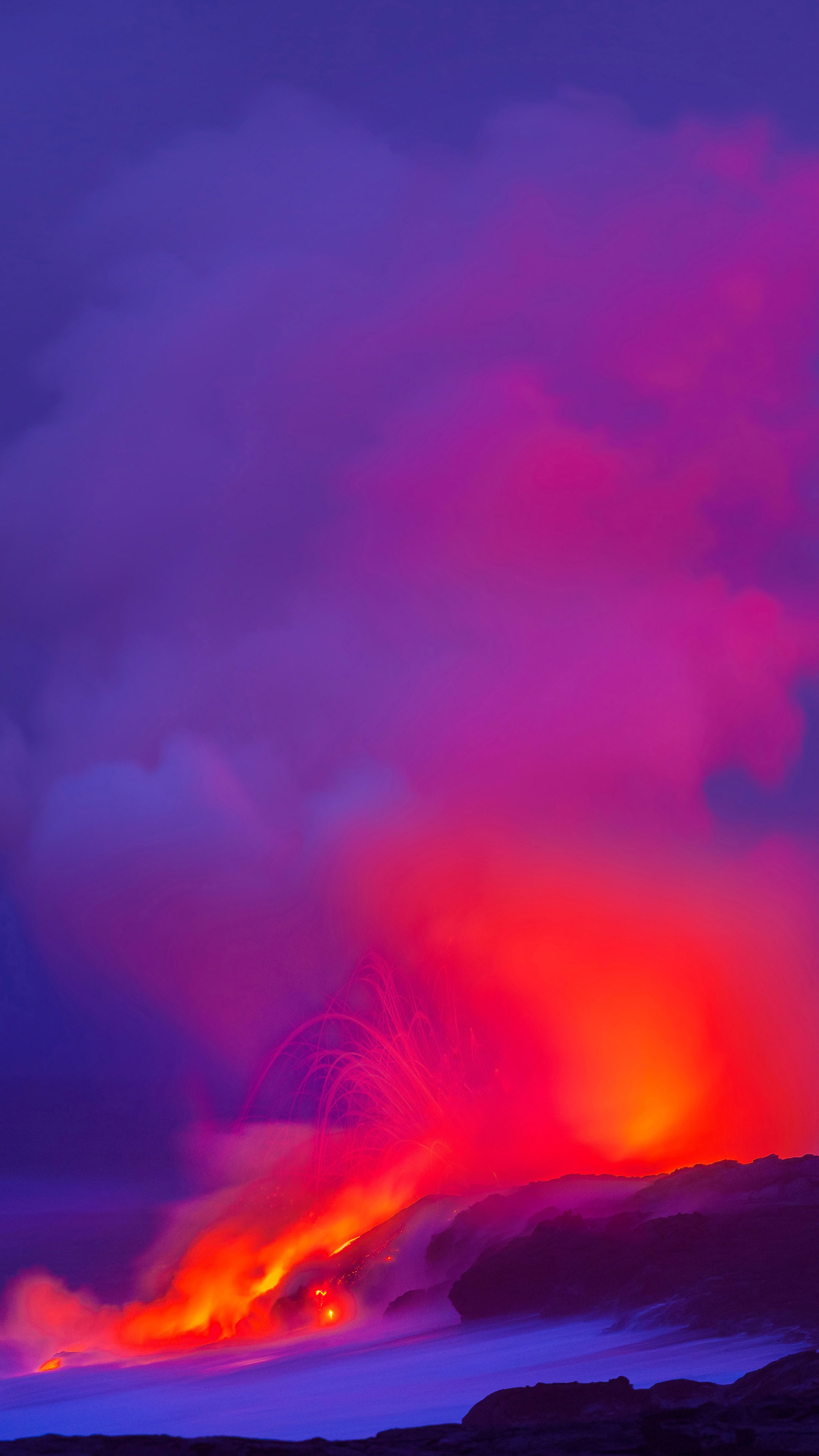 landscape, Volcano, Lava Wallpaper