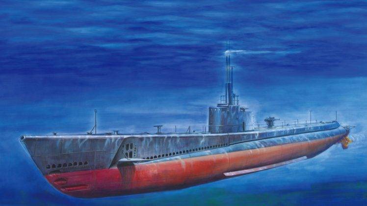 vehicle, Submarine, Drawing, Underwater, Sea, USA, Blue HD Wallpaper Desktop Background
