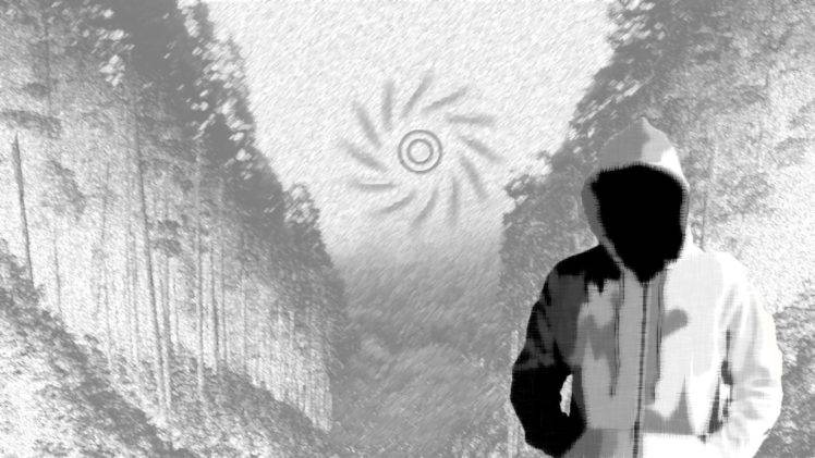 Dark Shadow Black White Forest Psycho Horror