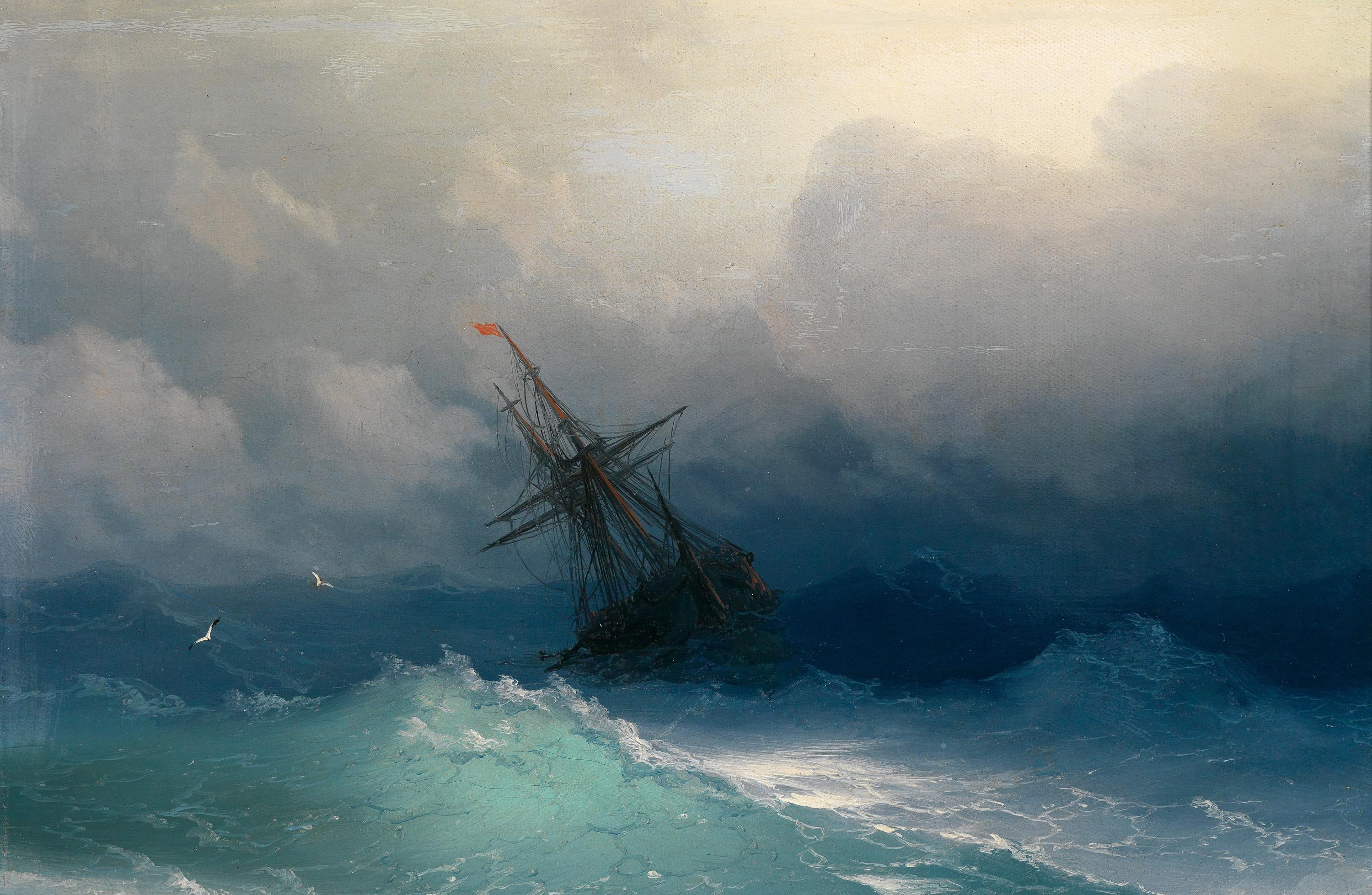 ship, Artwork, Sea, Ivan Aivazovsky Wallpaper