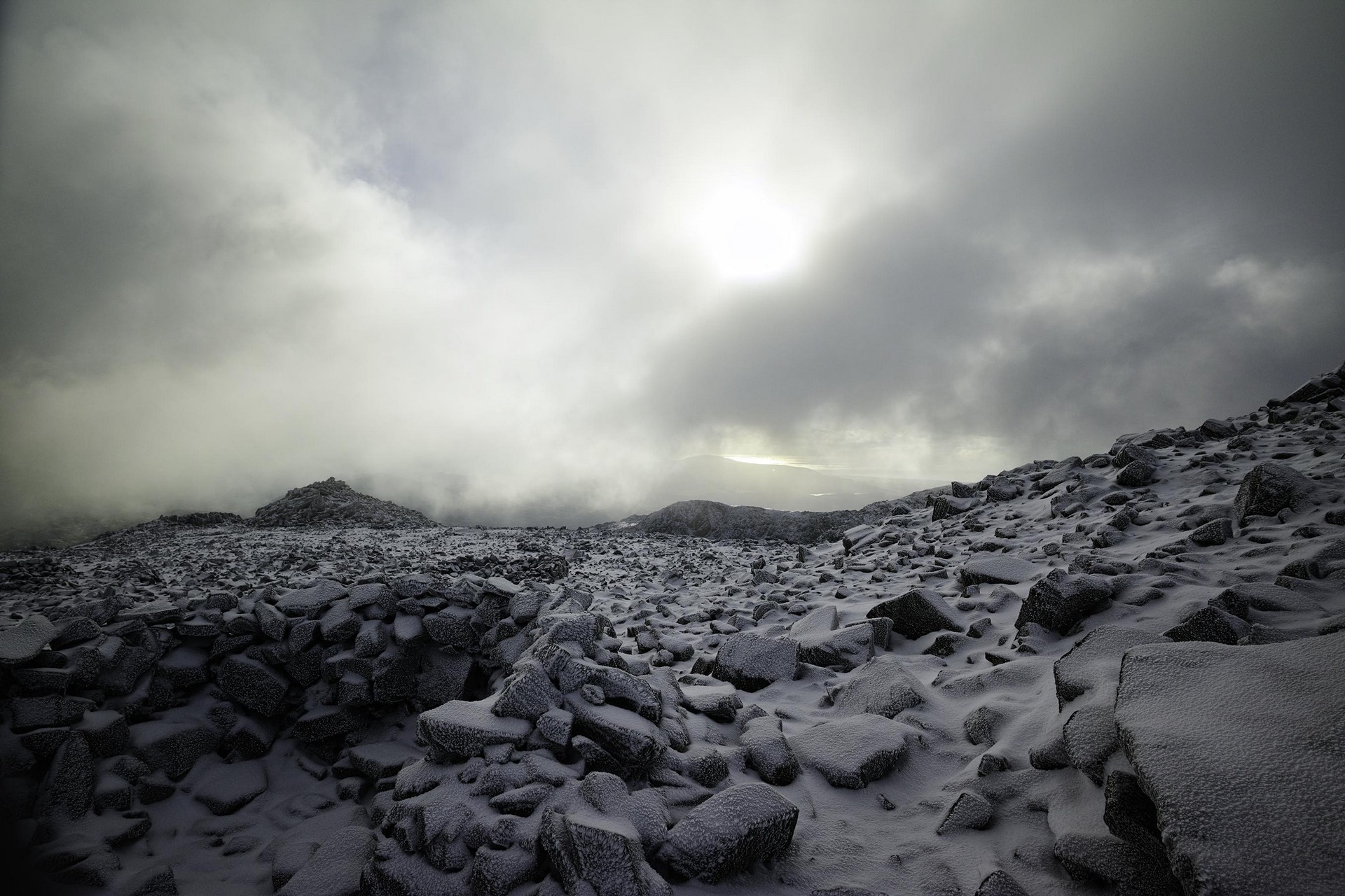 clouds, Rock Wallpaper