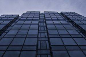 architecture, Worms eye view, Building, Skyscraper, Window, Glass, Modern, Sky, Clouds