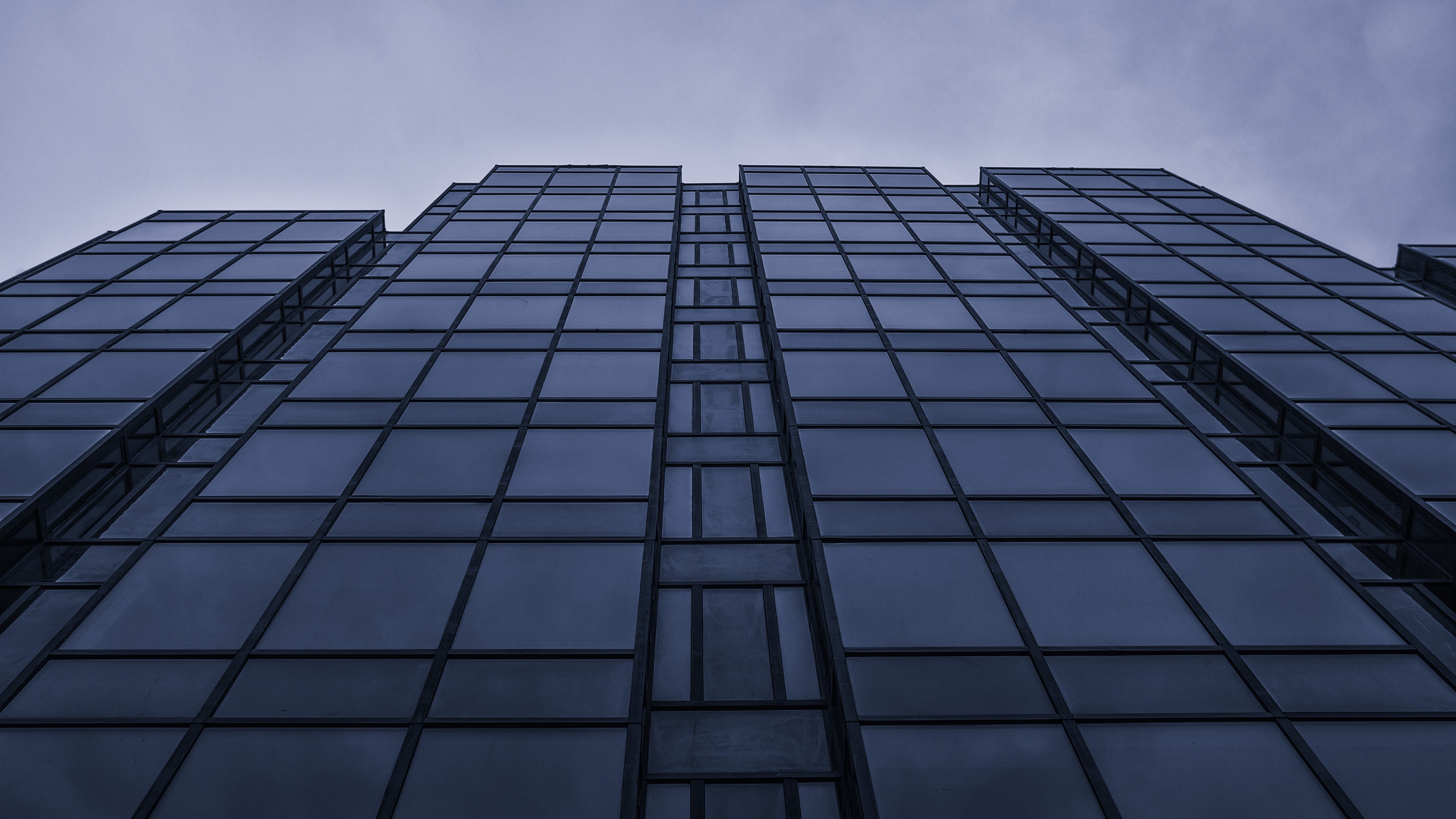 architecture, Worms eye view, Building, Skyscraper, Window, Glass, Modern, Sky, Clouds Wallpaper