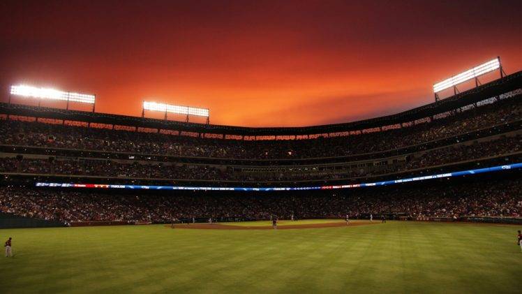 stadium, Baseball, Sunset HD Wallpaper Desktop Background