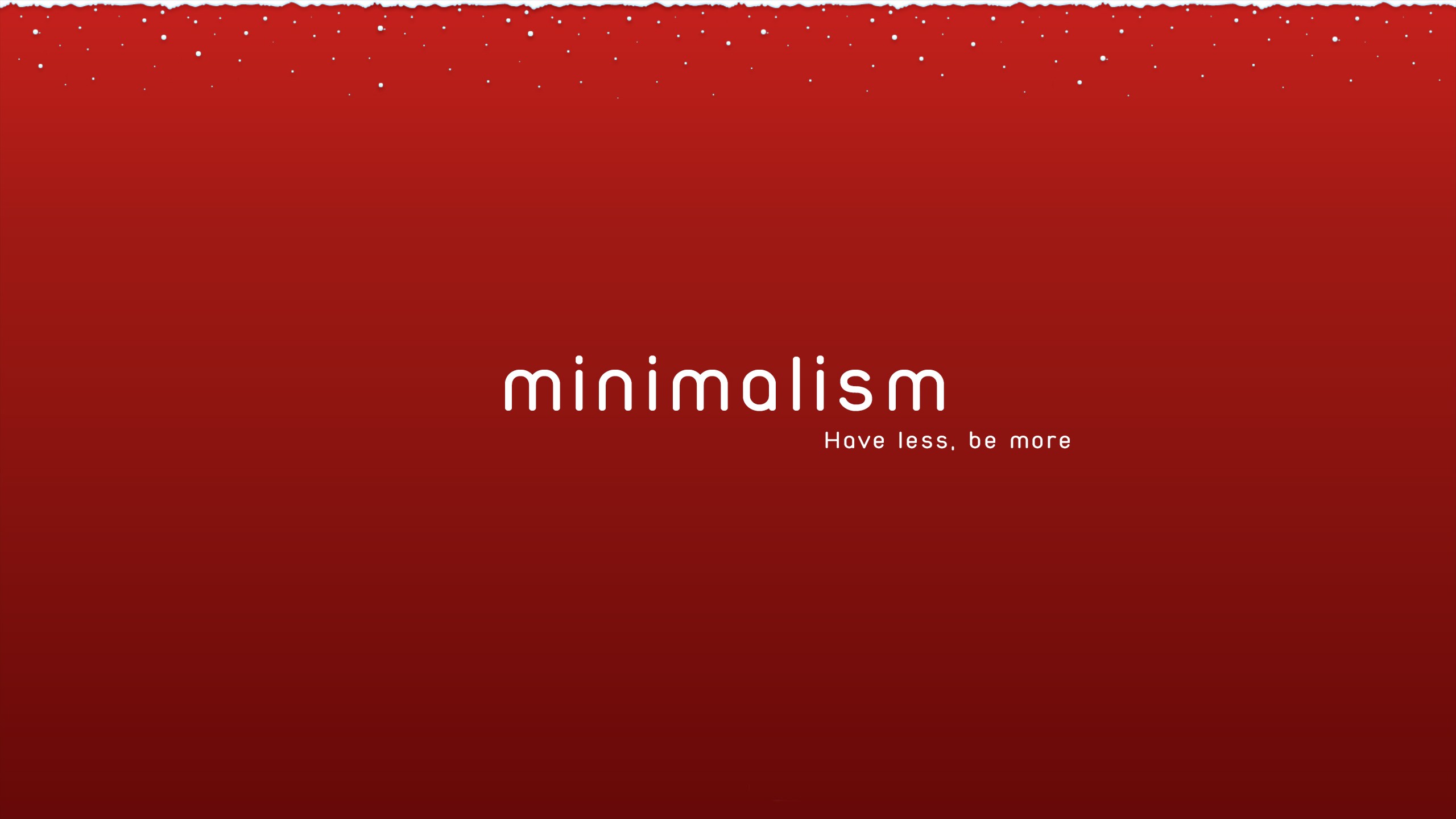 minimalism, Snow, Winter, Christmas, Red Wallpaper