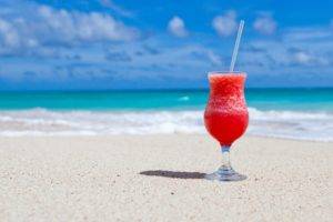 beach, Sand, Cocktails, Tropical