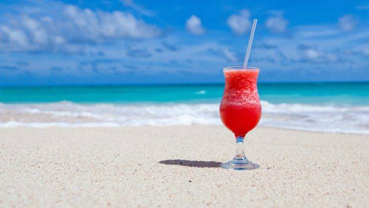 beach, Sand, Cocktails, Tropical HD Wallpaper Desktop Background