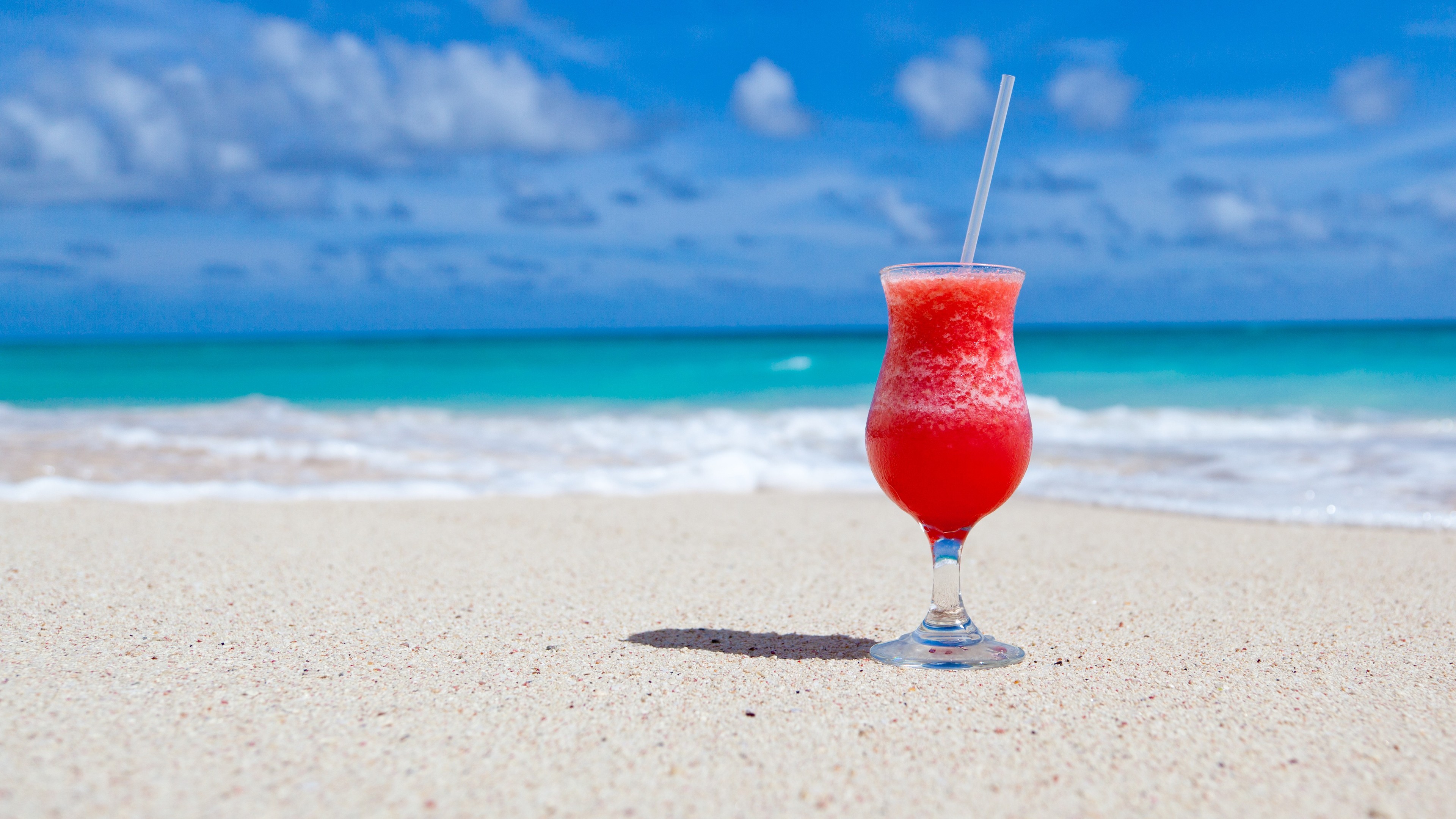beach, Sand, Cocktails, Tropical Wallpaper