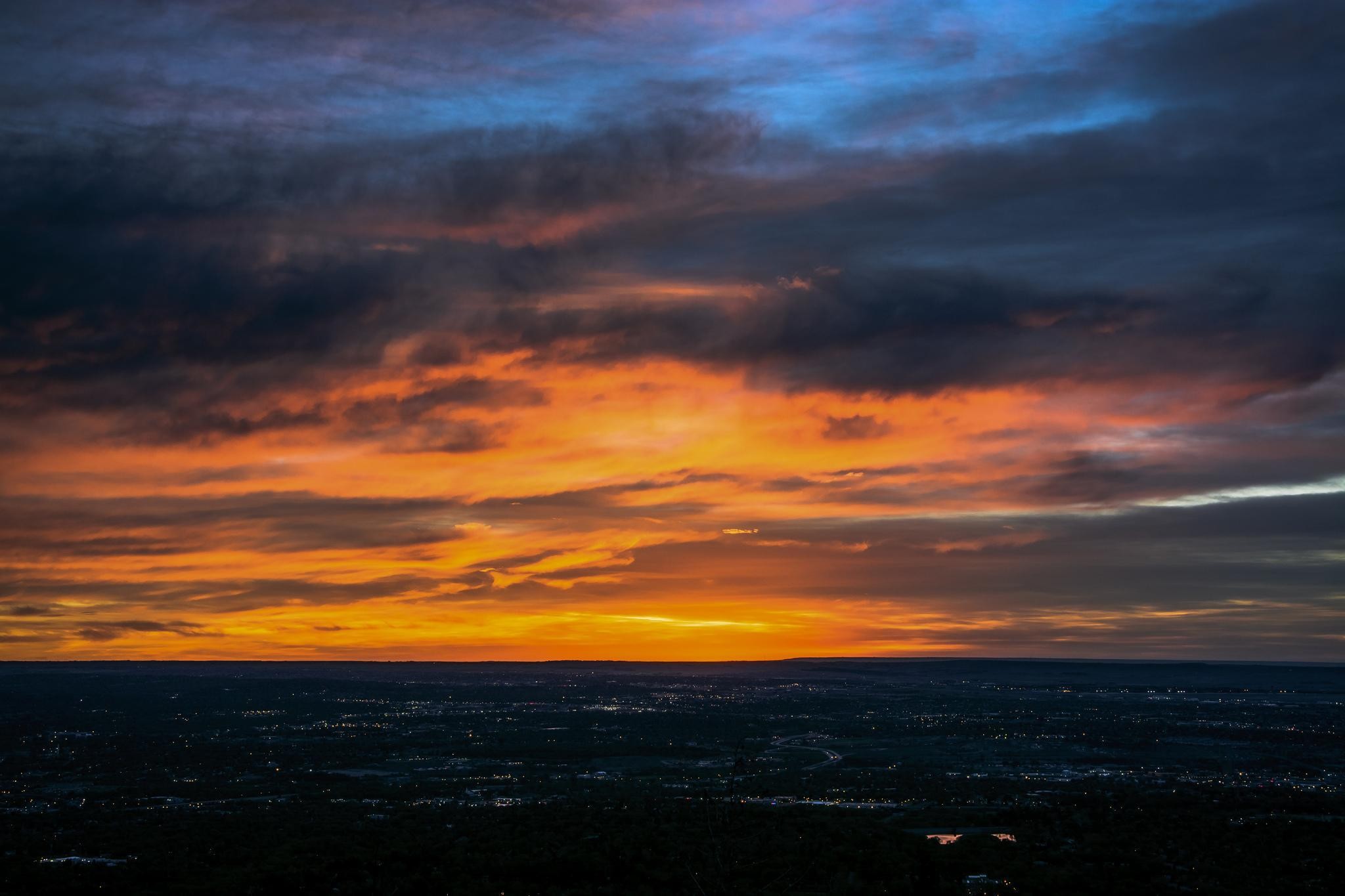 sunset, City Wallpaper