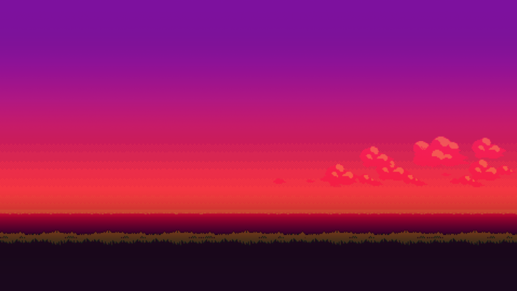 sunset, 16 bit, Pixel art, Pokemon HD Wallpaper Desktop Background