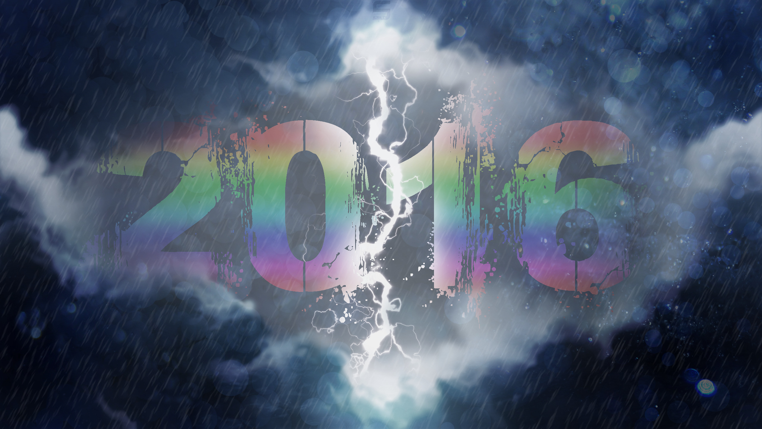 New Year, Storm, Sky Wallpaper