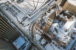 Toronto, City, Road, Winter