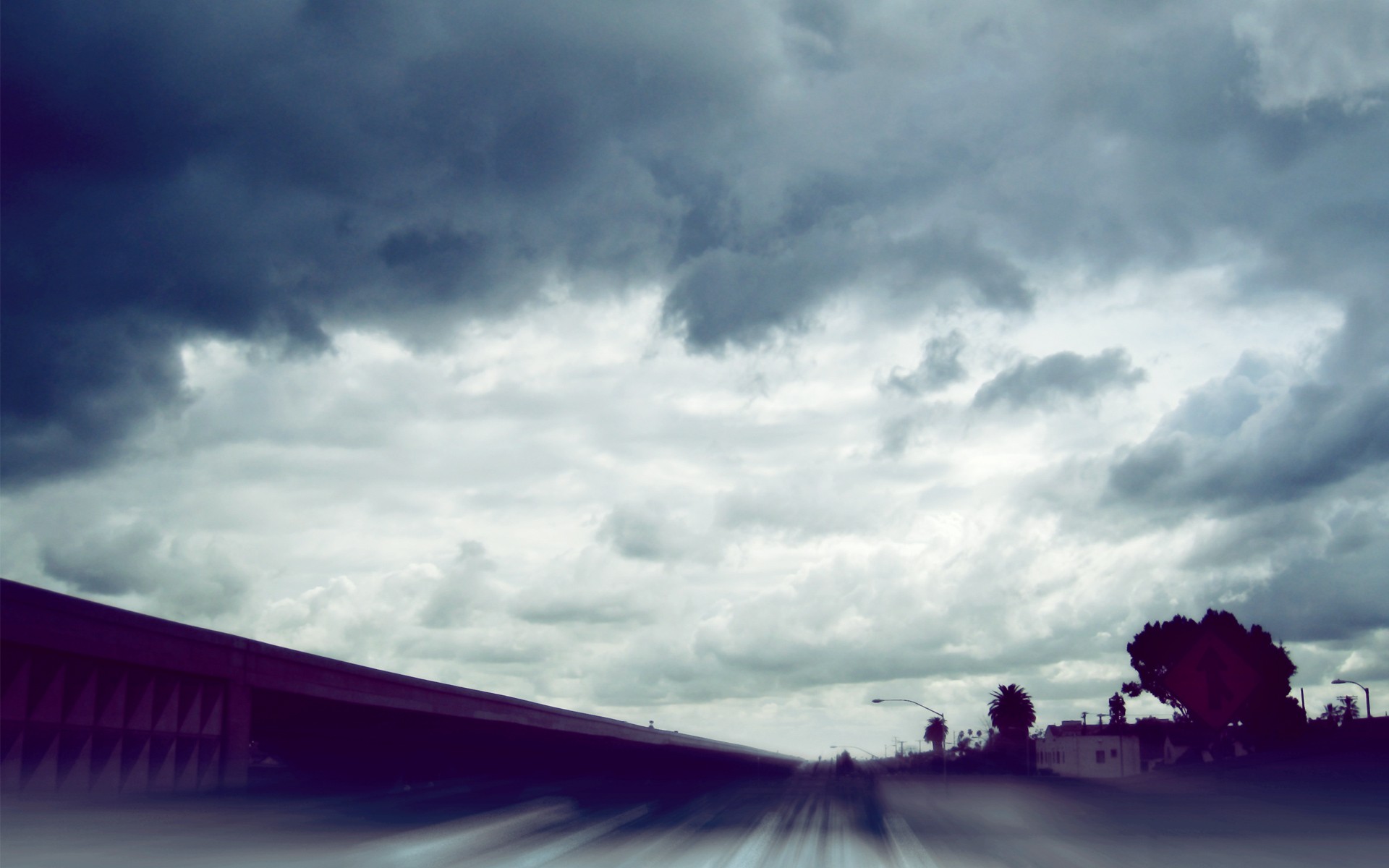 road, Clouds, Photography Wallpaper