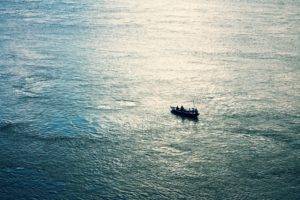 photography, Boat, Sea, Fisherman, Rowboat