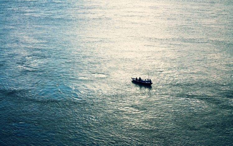 photography, Boat, Sea, Fisherman, Rowboat HD Wallpaper Desktop Background