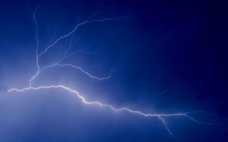 photography, Lightning, Blue, Sky, Storm HD Wallpaper Desktop Background