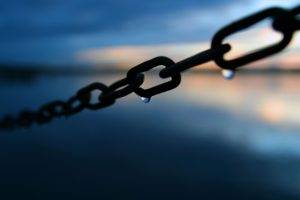photography, Depth of field, Sea, Water, Chains, Water drops
