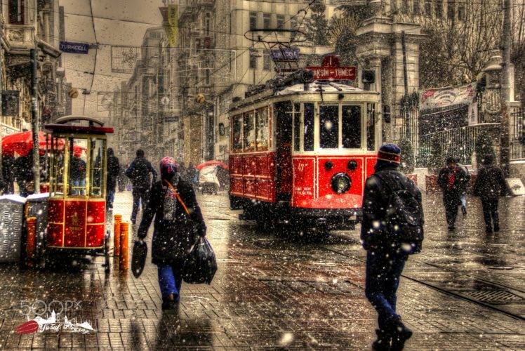 photography, City, Winter, Snow, Turkey, Istanbul HD Wallpaper Desktop Background