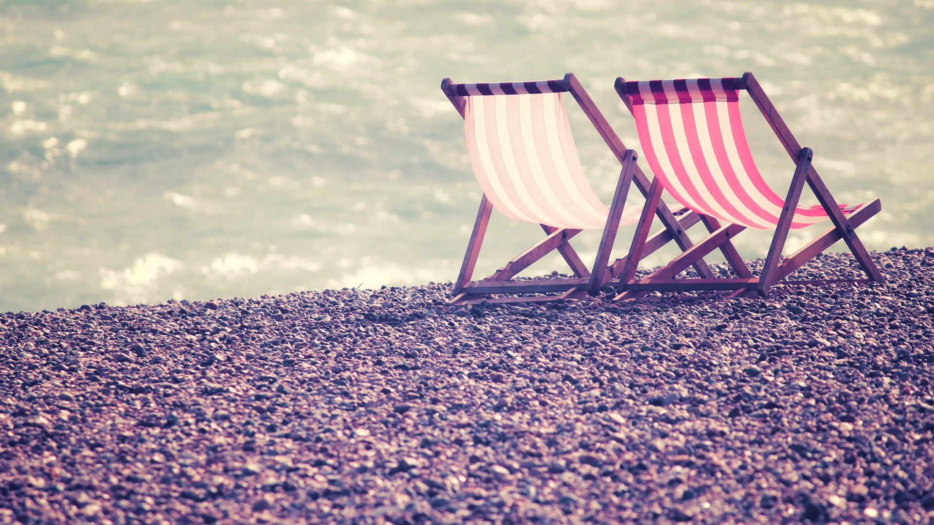 photography, Water, Coast, Beach, Sea, Deck chairs Wallpaper