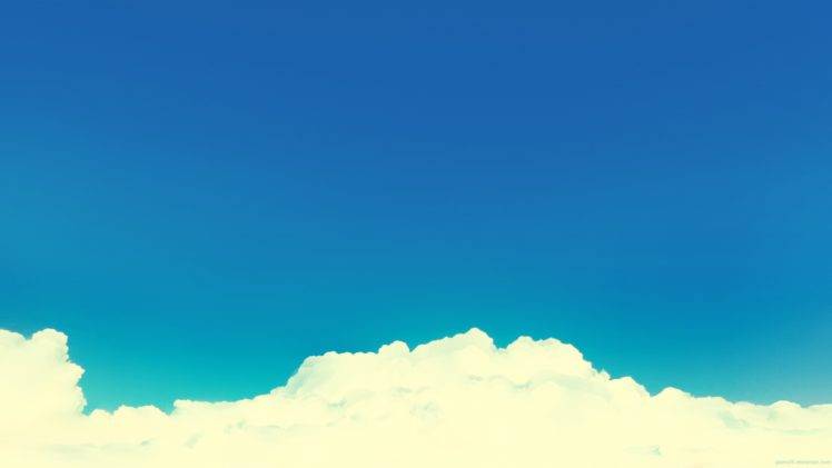 drawing, Clouds, Minimalism HD Wallpaper Desktop Background