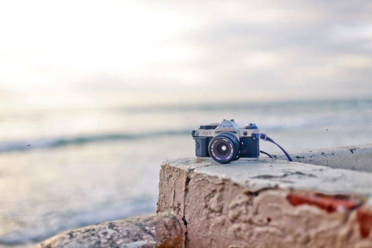 Canon, Sea, Shore, Camera HD Wallpaper Desktop Background