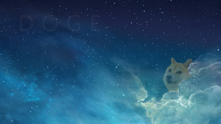 doge, Clouds HD Wallpaper Desktop Background