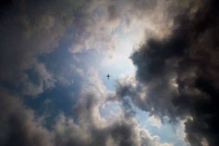 clouds, Aircraft HD Wallpaper Desktop Background