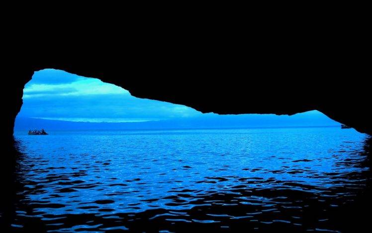 photography, Water, Sea, Cave, Boat HD Wallpaper Desktop Background