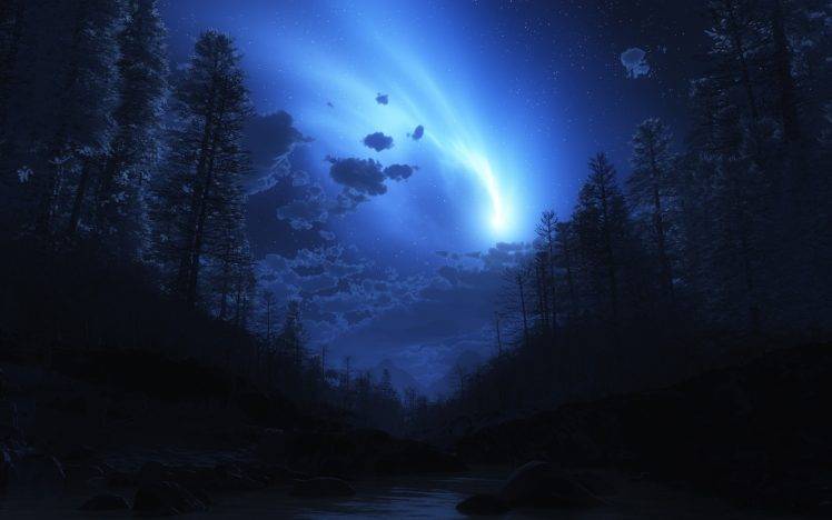 night sky, Nature HD Wallpaper Desktop Background