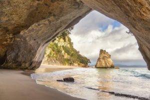 New Zealand, Cathedral cove, Beach