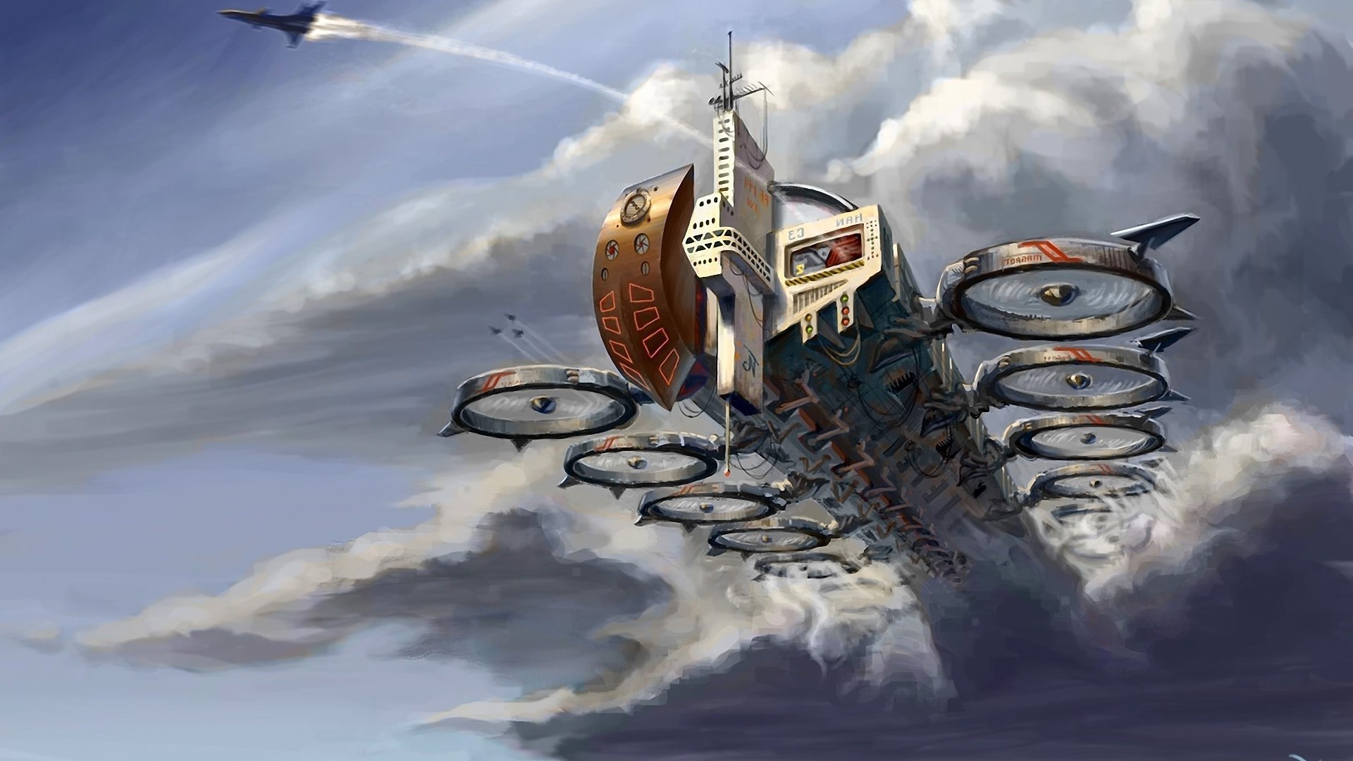 sky, Hovercraft, Army Wallpaper