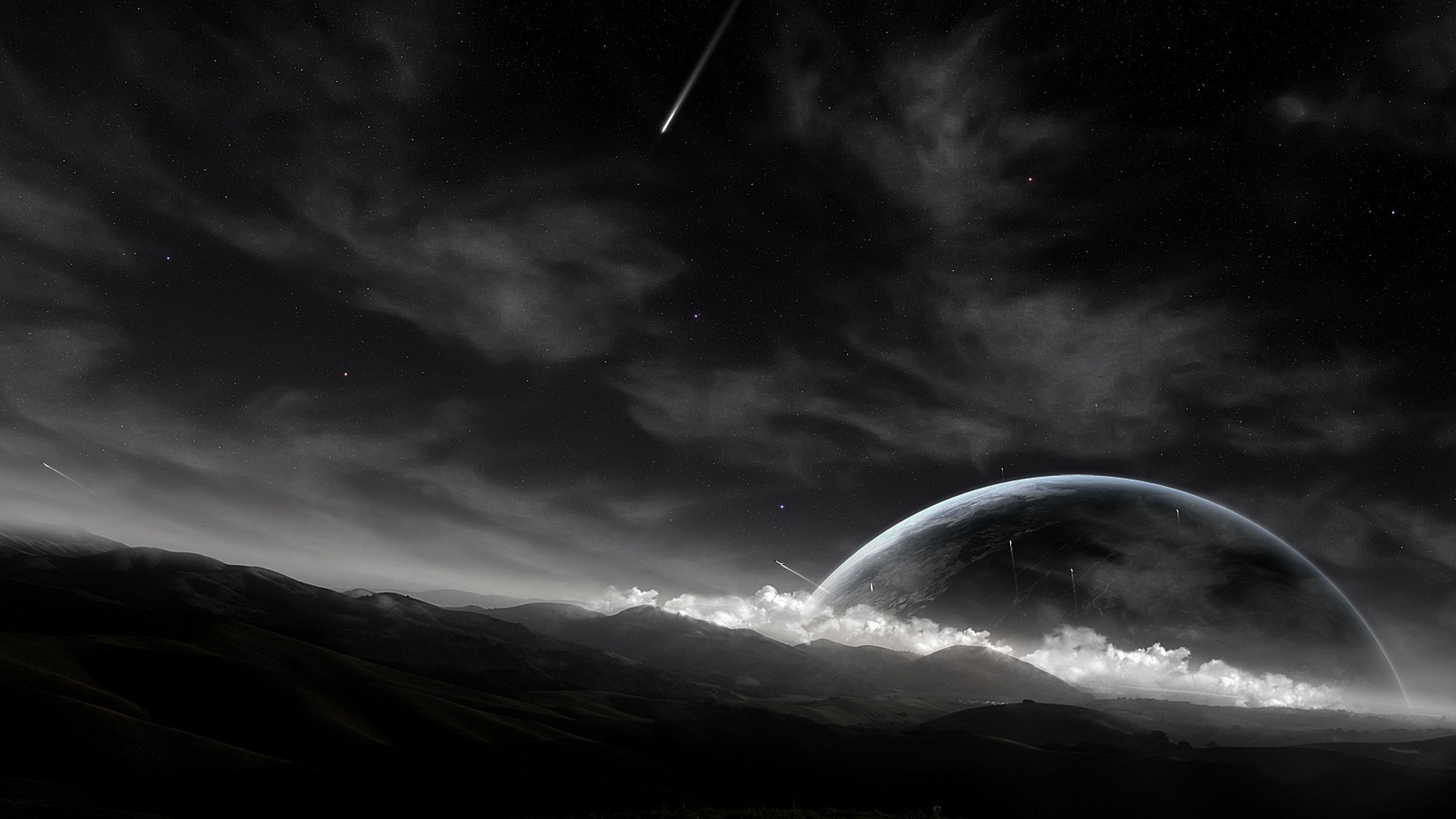 sky, Planet, Comet, Space Wallpaper