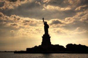 photography, Sea, Water, Architecture, Statue of Liberty, New York City