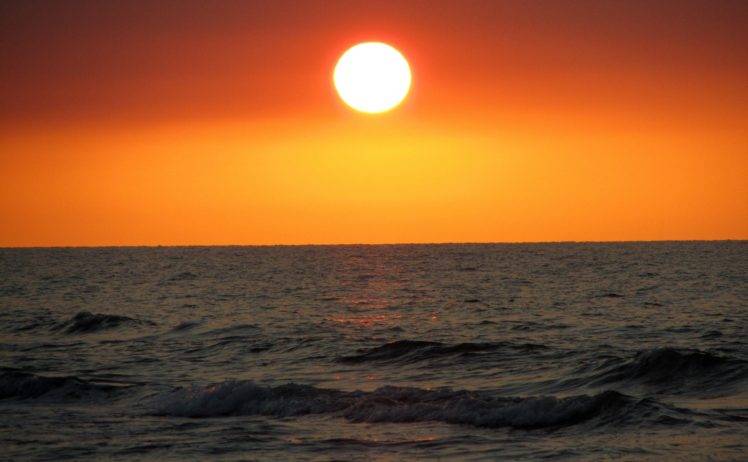photography, Sunset, Sea, Water HD Wallpaper Desktop Background