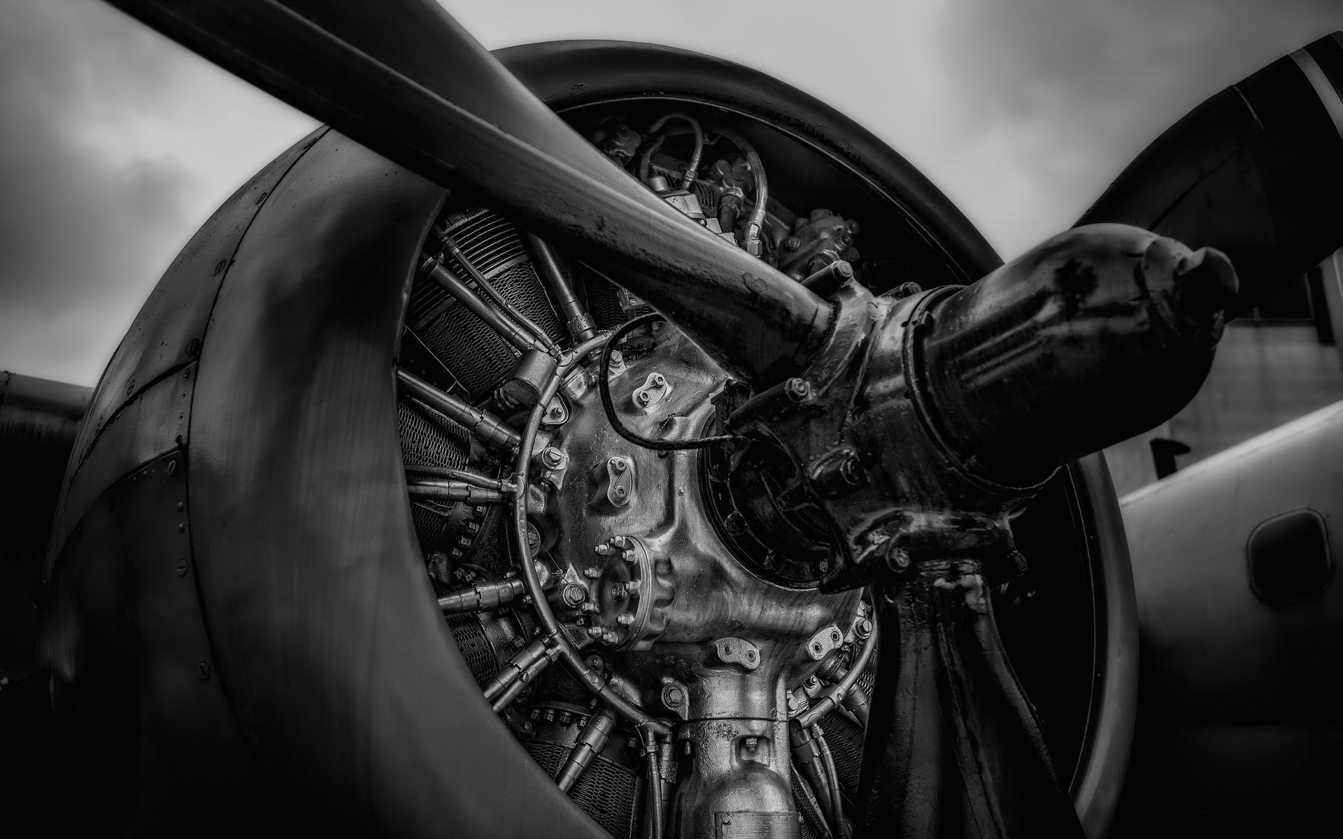 monochrome, Engines, Aircraft, Vehicle Wallpaper