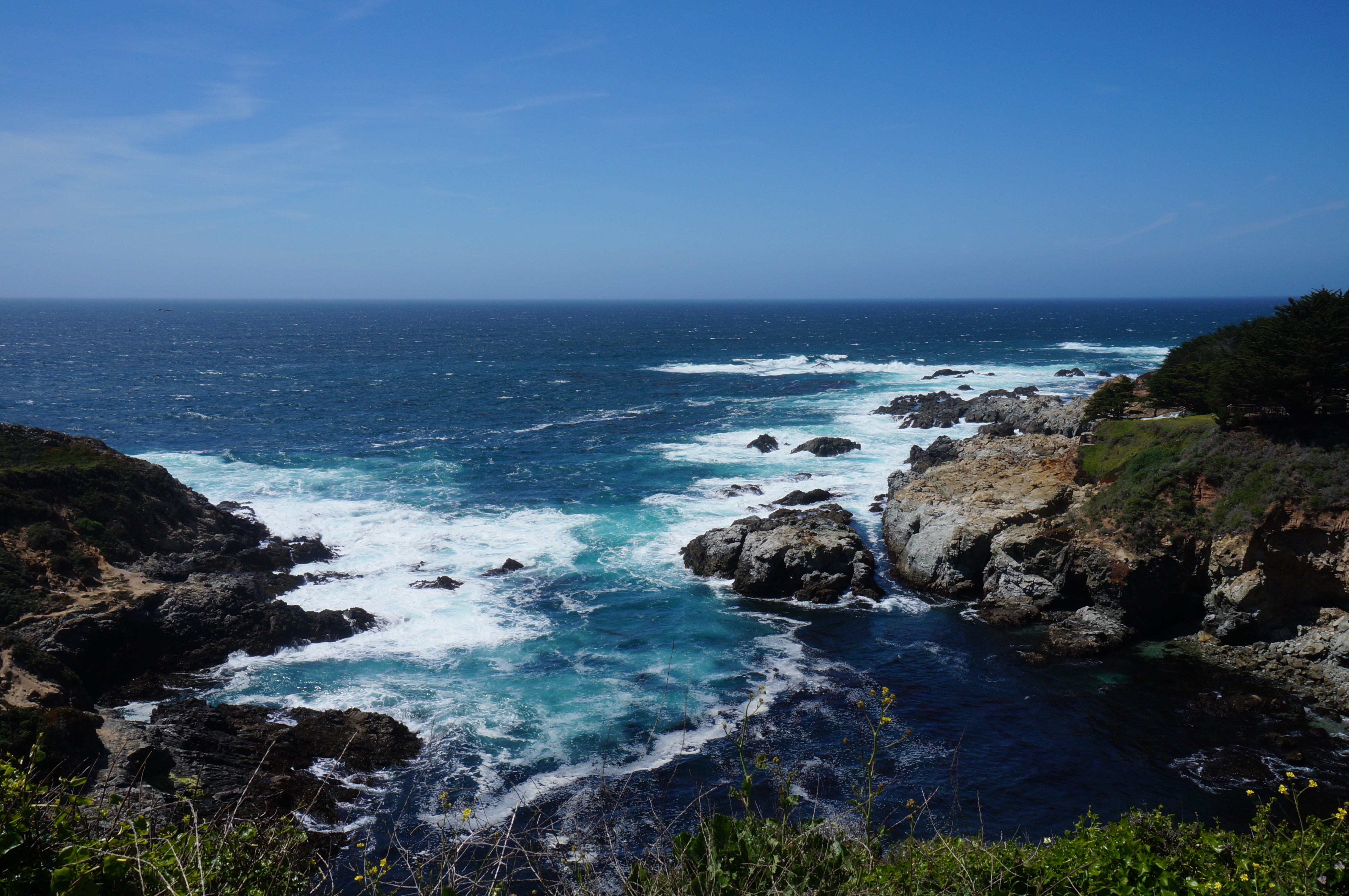 west coast, USA, Pacific Ocean, Blue, Sea Wallpaper