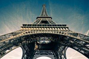Paris, Sky, Eiffel Tower, Architecture