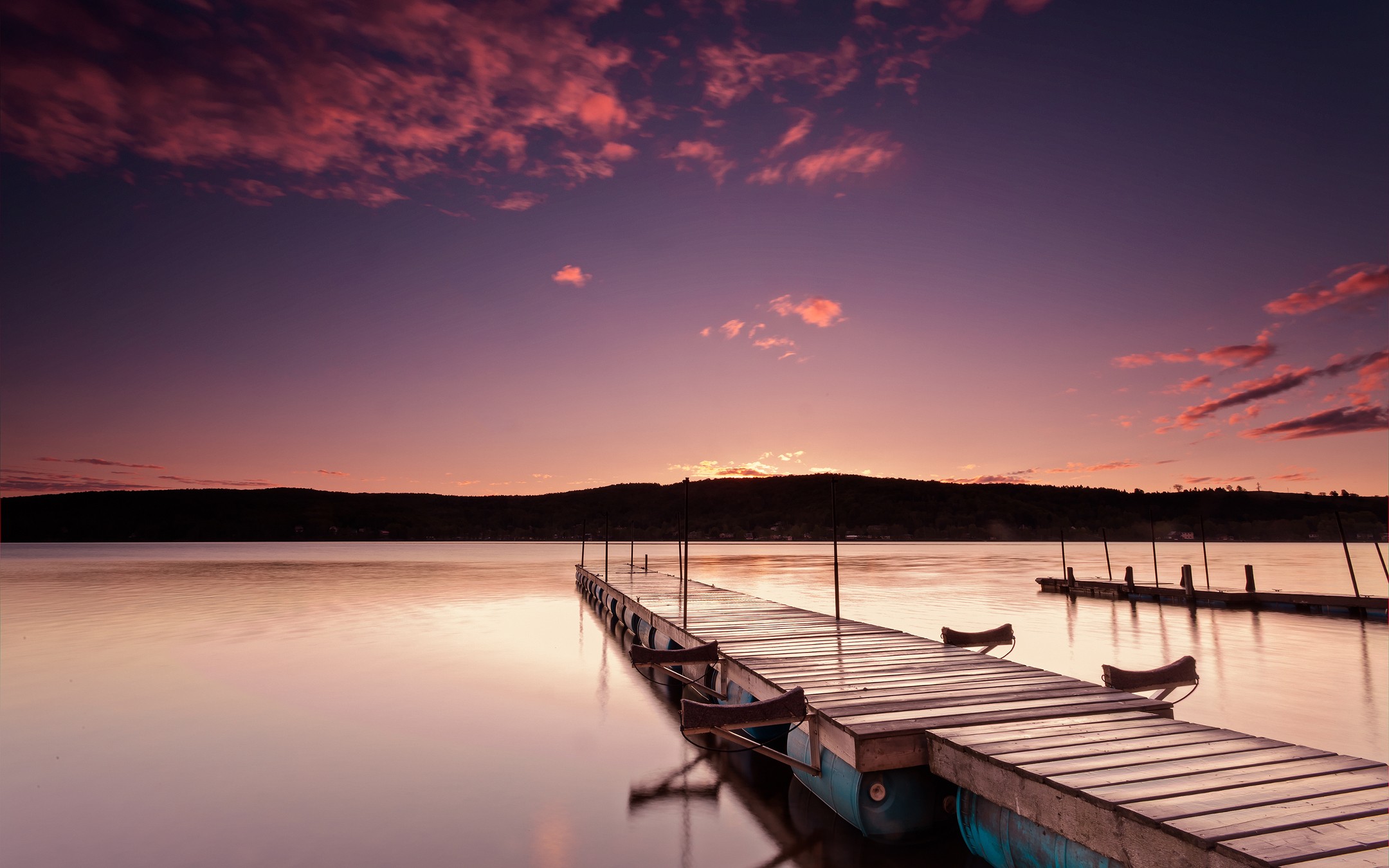 pier, Lake, Morning, Nature Wallpaper