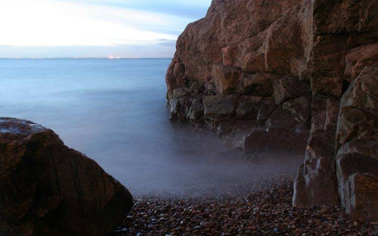 photography, Water, Sea, Coast, Rock formation HD Wallpaper Desktop Background