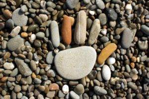 handprints, Rock, Pebbles, Nature
