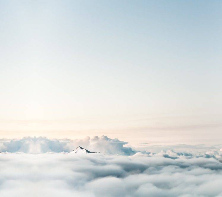 clouds, Mountains, White, Sky HD Wallpaper Desktop Background