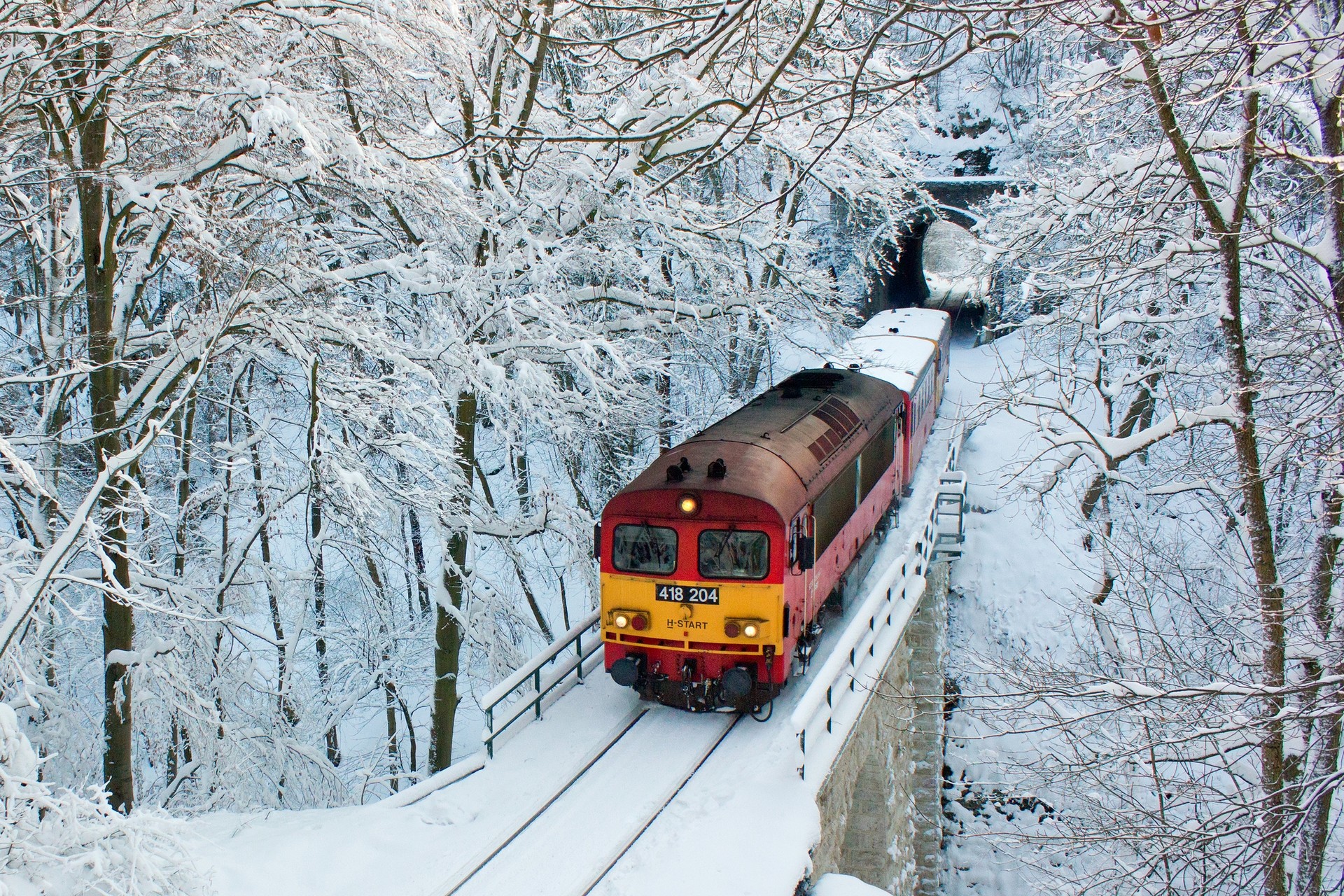 Winter Snow Train Wallpapers - Wallpaper Cave