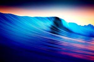 water, Waves, Long exposure, Colorful, Sea