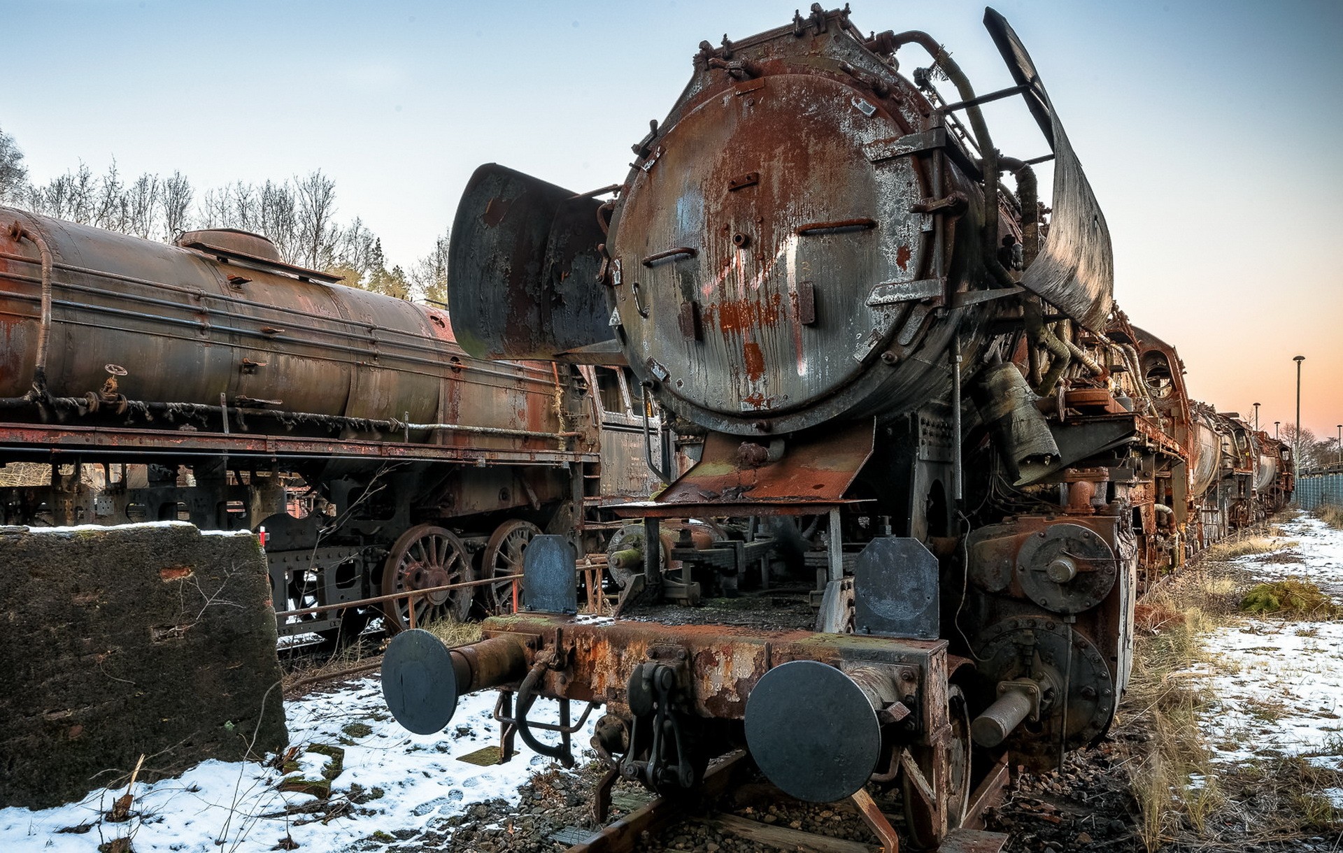 train, Wreck, Vehicle, Abandoned, Rust Wallpaper