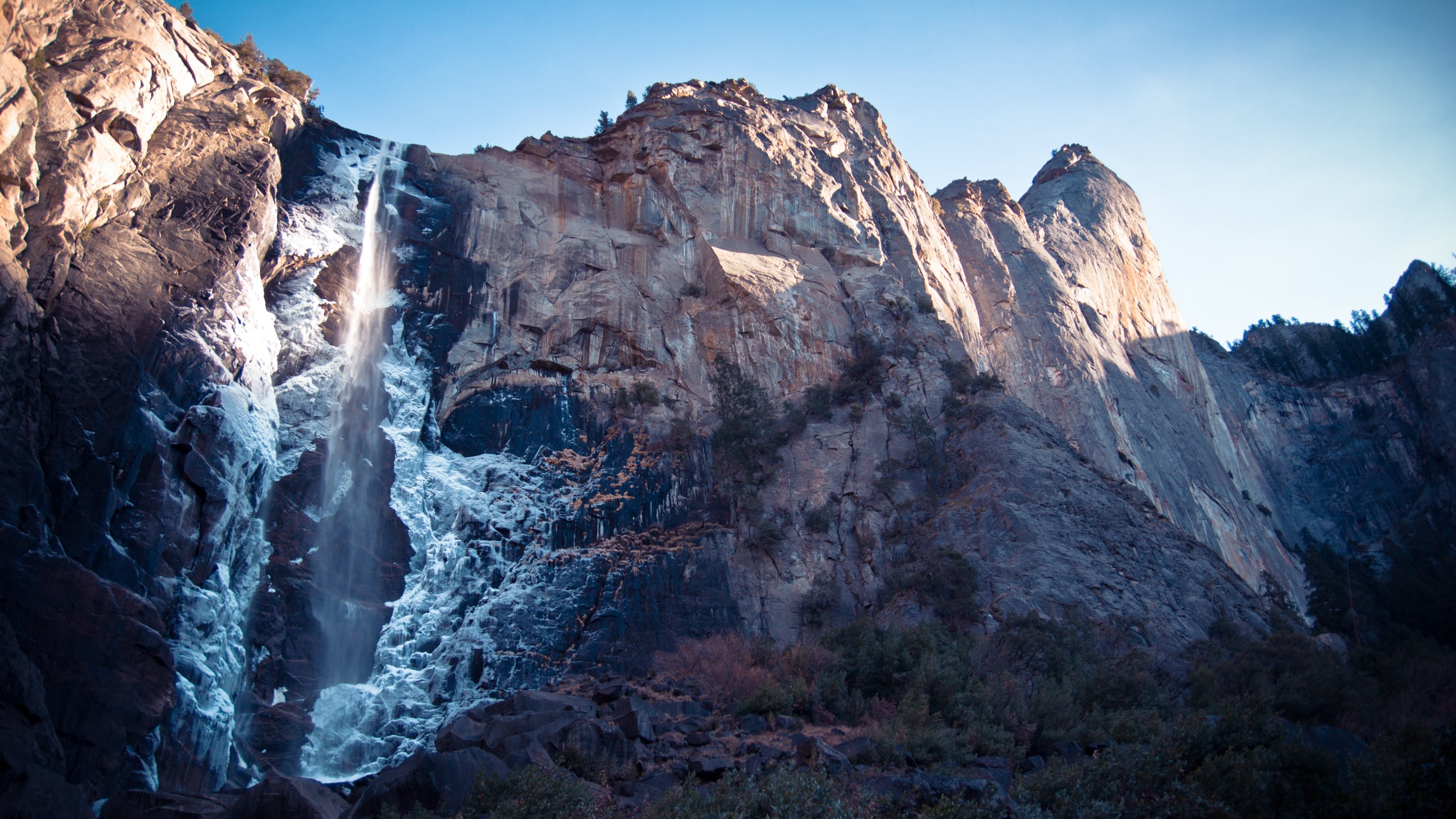 waterfall, Mountains, Nature Wallpaper