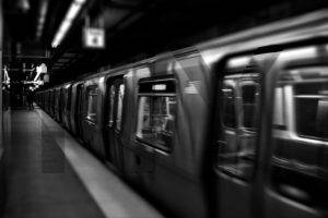 New York City, Underground, Subway, Metro, Train, Monochrome, Vehicle