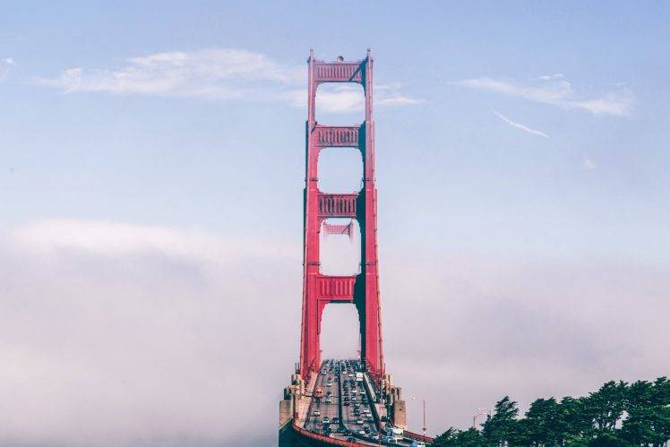golden gate, Golden Gate Bridge, Clouds HD Wallpaper Desktop Background