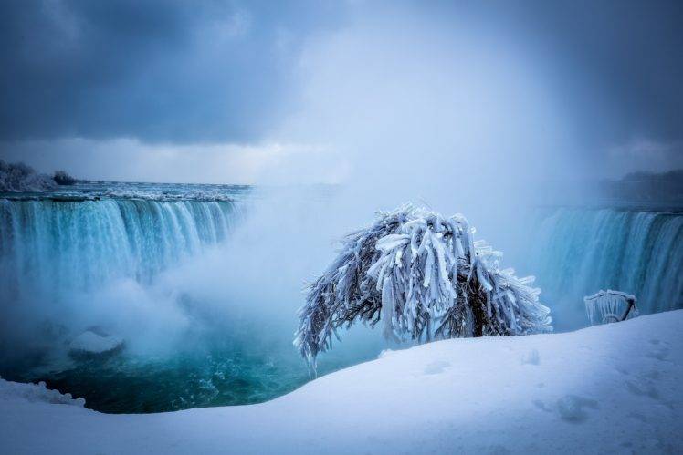 Niagara Falls, Winter, Waterfall HD Wallpaper Desktop Background