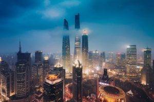 sky, City, Shanghai